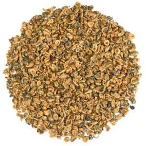Gold-Tipped Black Spirals black tea