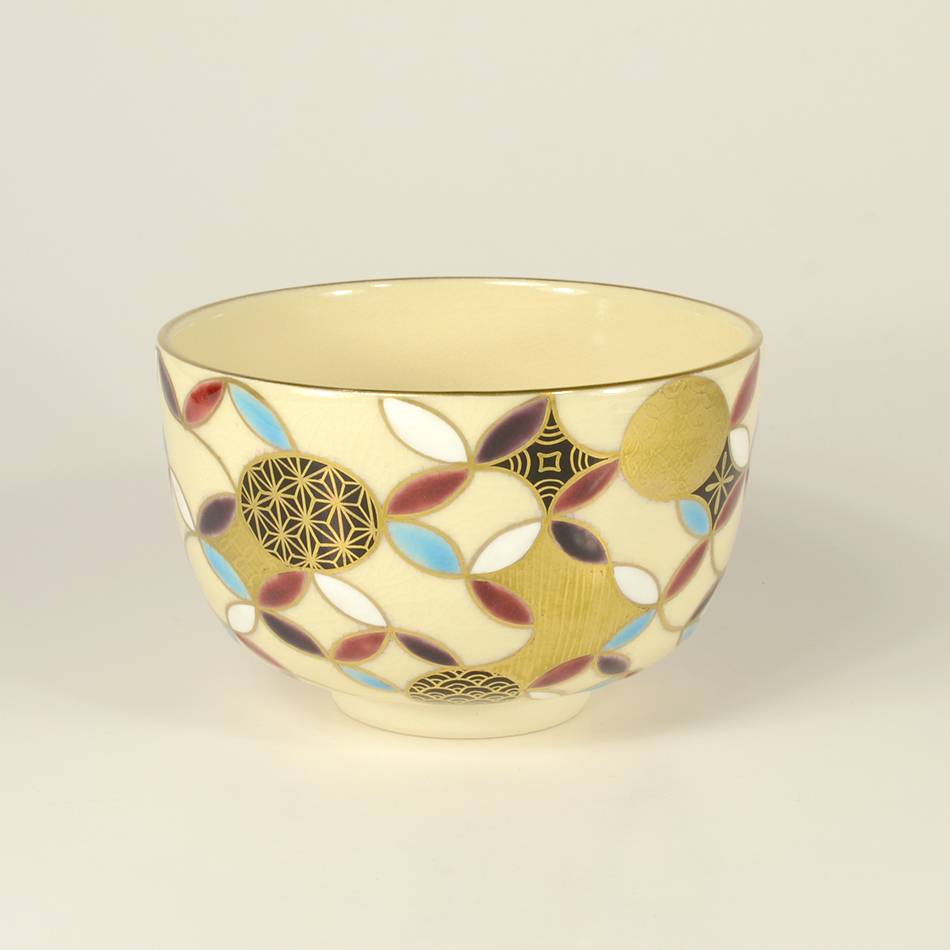 Abstract Shippo Pattern Matcha Bowl