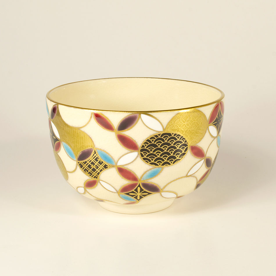 Abstract Shippo Pattern Matcha Bowl - Image 2