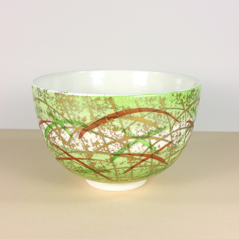 Swirling Ribbons Matcha Bowl