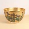 Vintage Matcha Bowl - Gold w/ Iris