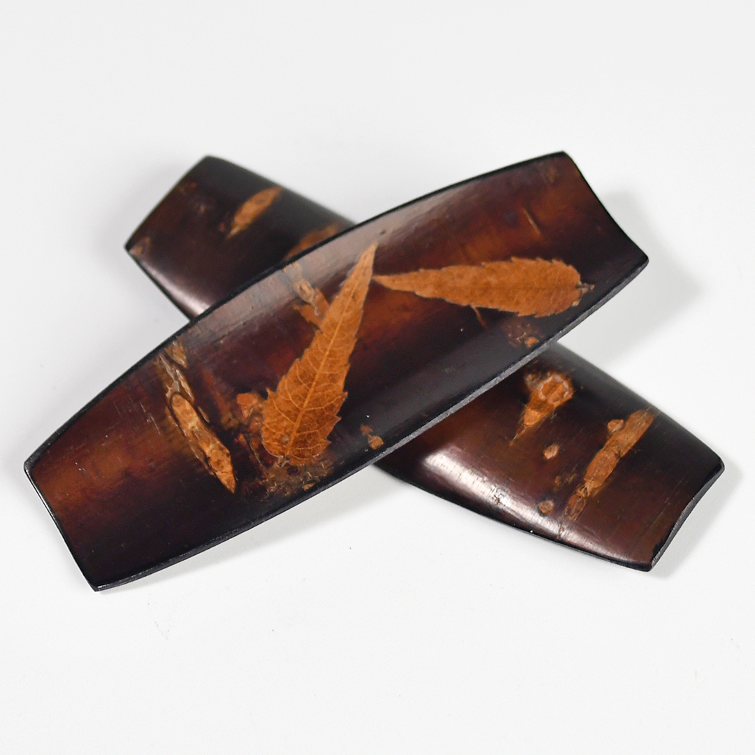 Tea Scoop - Cherry Bark with Leaf - Image 2