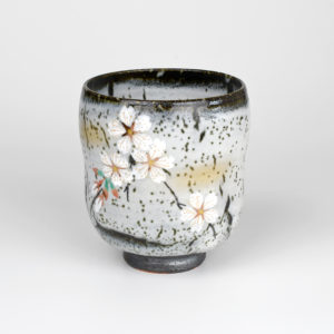 Japanese Cherry Blossoms on Tree Bark Teacup