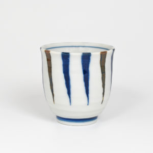 Japanese Porcelain Tapering Lines Teacup