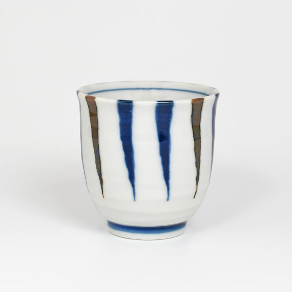 Japanese Porcelain Tapering Lines Teacup