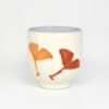 Japanese Carved Ginkgo Leaves Teacup