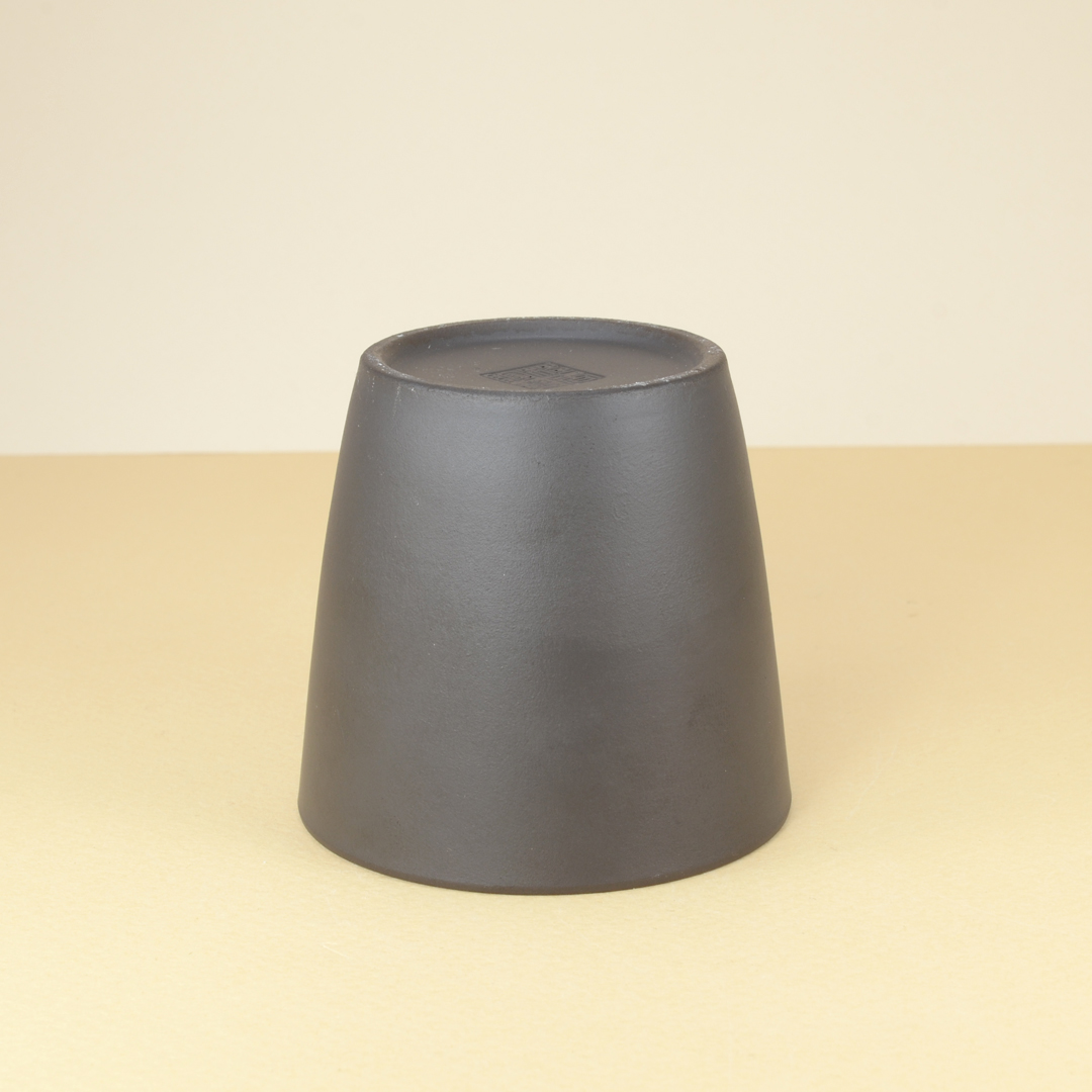 Yixing Tall Dark Brown Glazed Teacup - Image 2