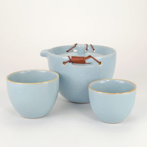 Blue Celadon Gaiwan Travel Tea Set