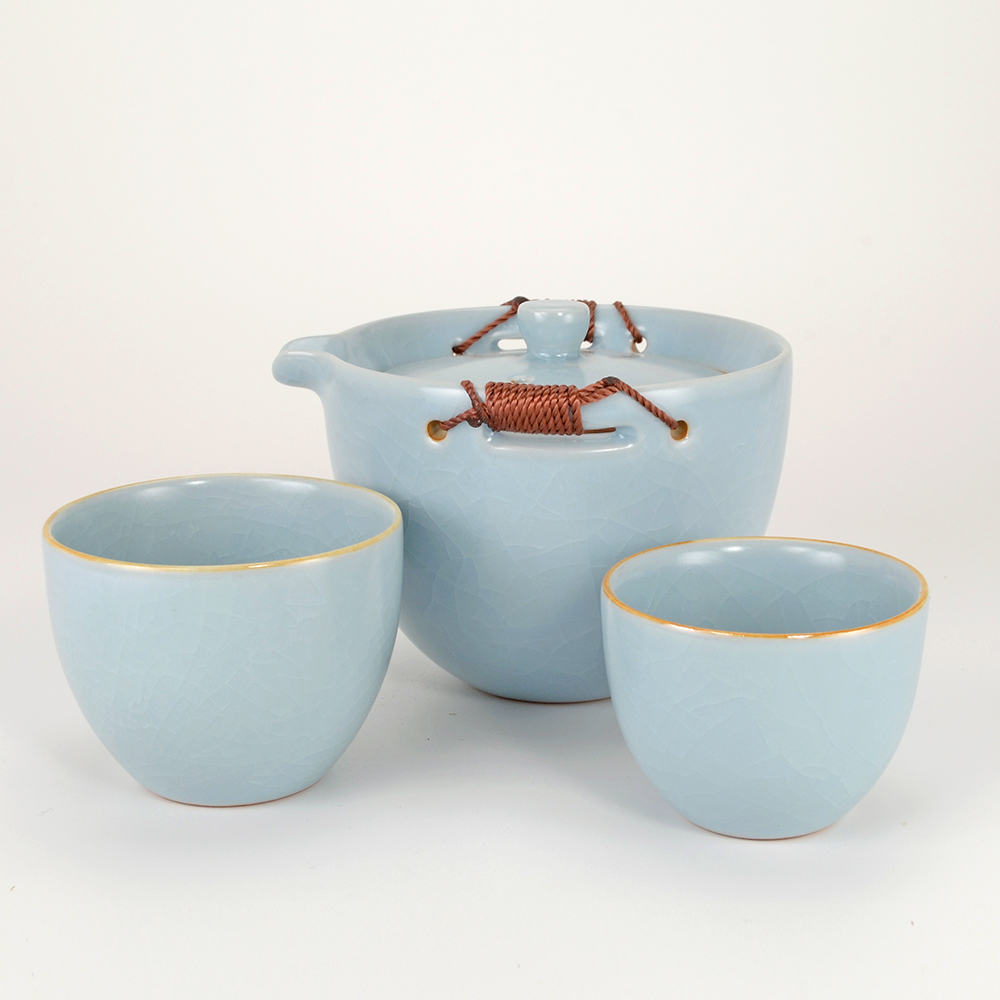 Blue Celadon Gaiwan Travel Tea Set