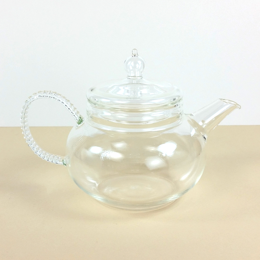 Glass Teapot with Textured Handle - Image 2