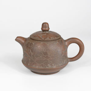 Qinzhou Nixing Hua Kai Fu Gui Xi Shi Jin Zhong Teapot