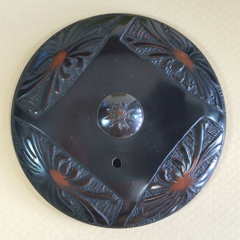 Tokoname Black Chrysanthemum Teapot #2 - Image 7